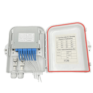 Boîte de répartition en fibre optique montée sur mur extérieur pour poteau 1X8