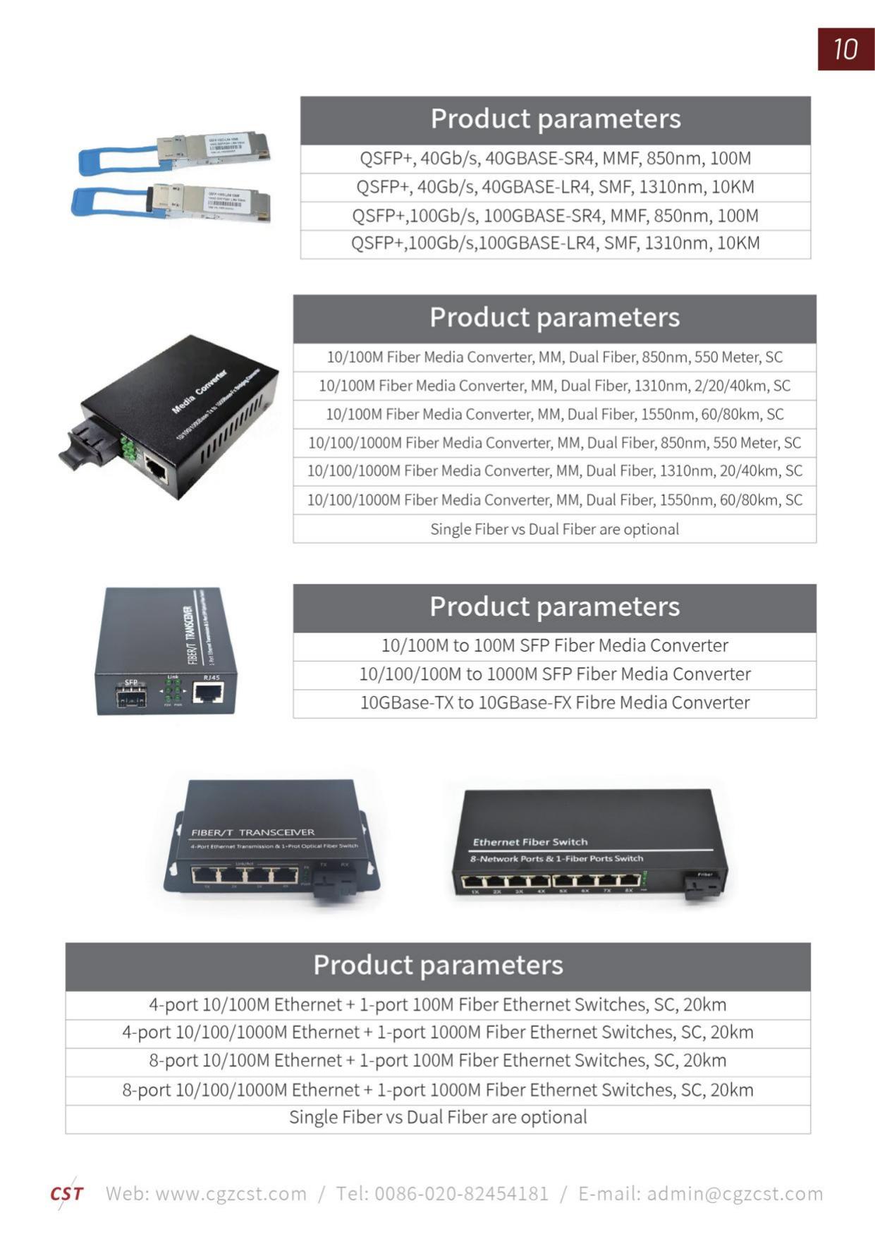 Module SFP+ 10G BiDi monomode LC 40 km (paire)