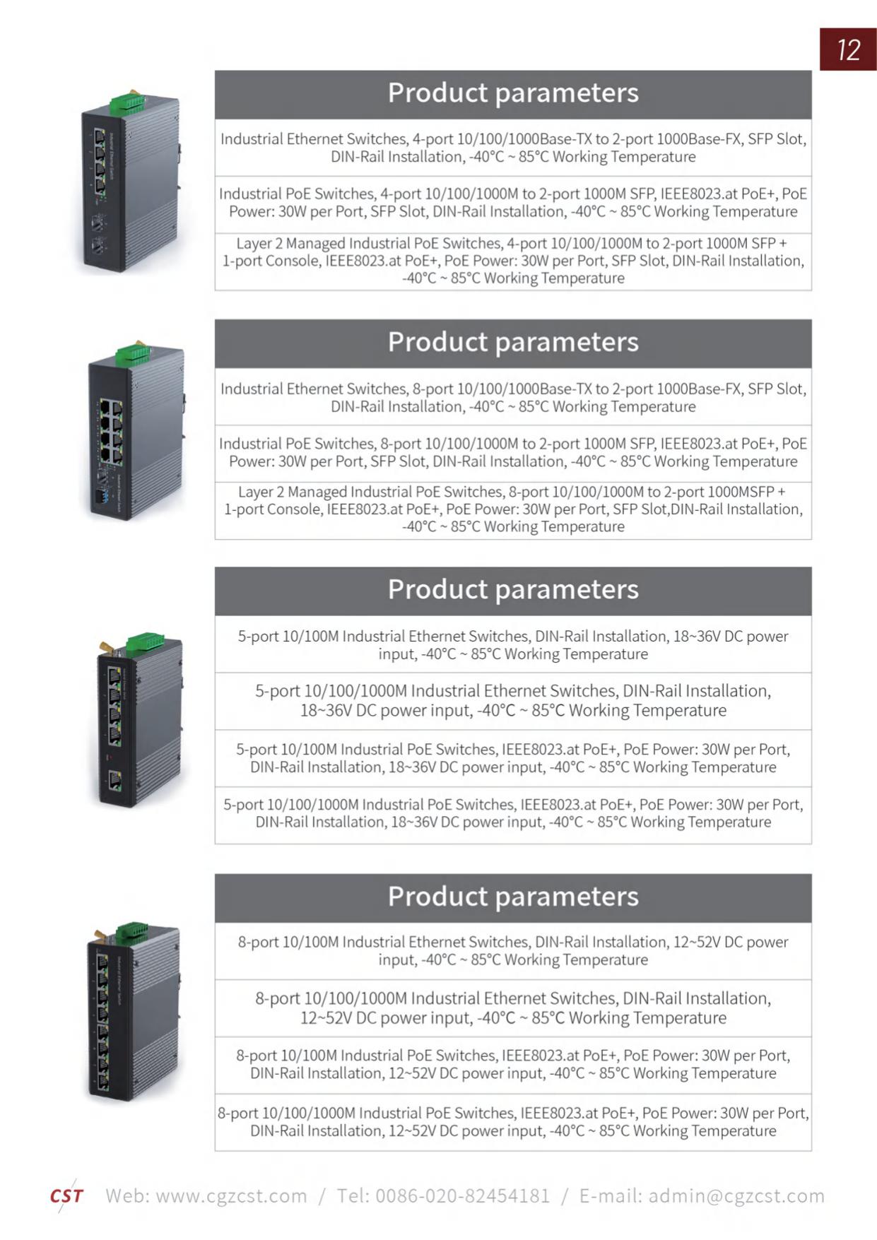 Switch managé 8 ports Gigabit PoE+ 2 SFP