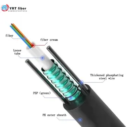 GYXTW Sm Duct Optical Communication Durable Outer Sheath câble fibre optique